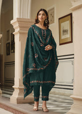 Angelic Looking Salwar Suit in Green